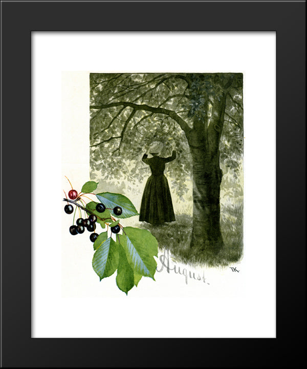 August 20x24 Black Modern Wood Framed Art Print Poster by Kittelsen, Theodor Severin