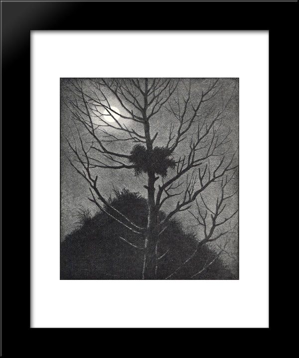 Desolation 20x24 Black Modern Wood Framed Art Print Poster by Kittelsen, Theodor Severin