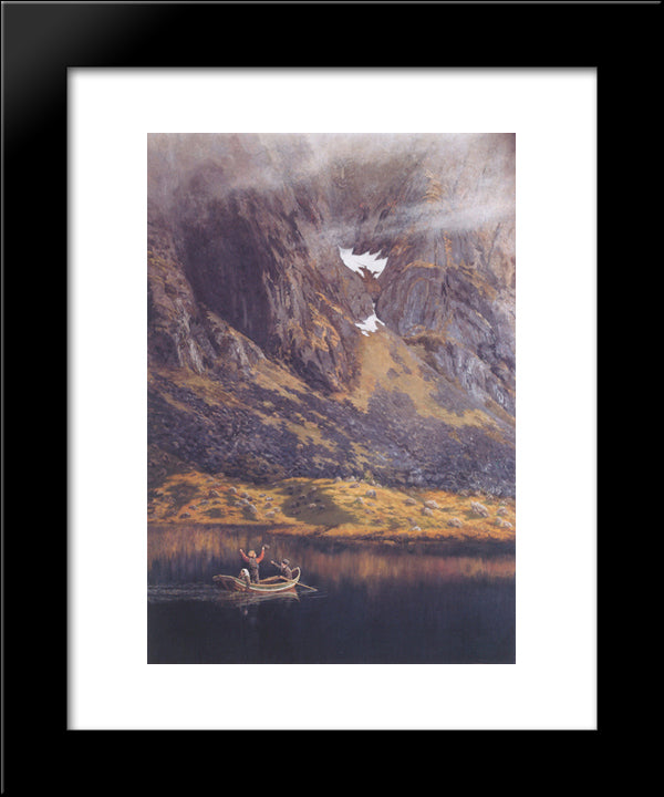 Echo 20x24 Black Modern Wood Framed Art Print Poster by Kittelsen, Theodor Severin