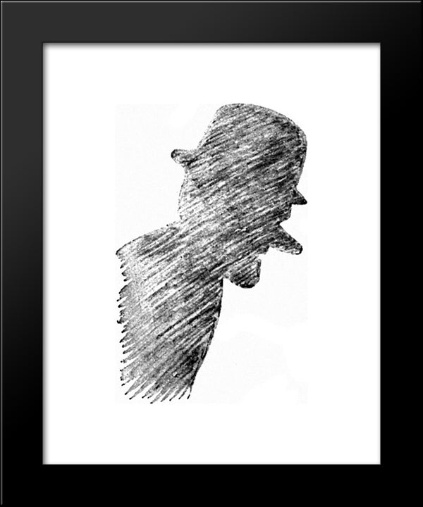 Helje 20x24 Black Modern Wood Framed Art Print Poster by Kittelsen, Theodor Severin