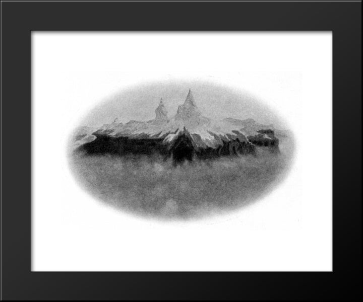 Peer Gynt 01 20x24 Black Modern Wood Framed Art Print Poster by Kittelsen, Theodor Severin