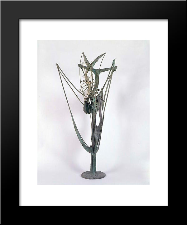 Insect Plant 20x24 Black Modern Wood Framed Art Print Poster by Roszak, Theodore