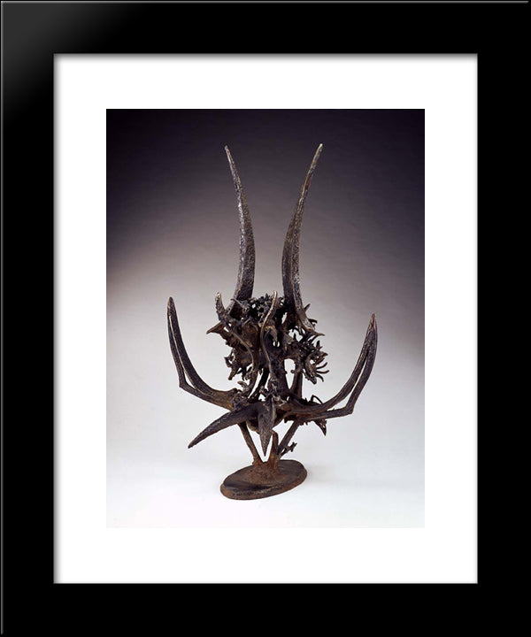 Thistle In The Dream (To Louis Sullivan) 20x24 Black Modern Wood Framed Art Print Poster by Roszak, Theodore