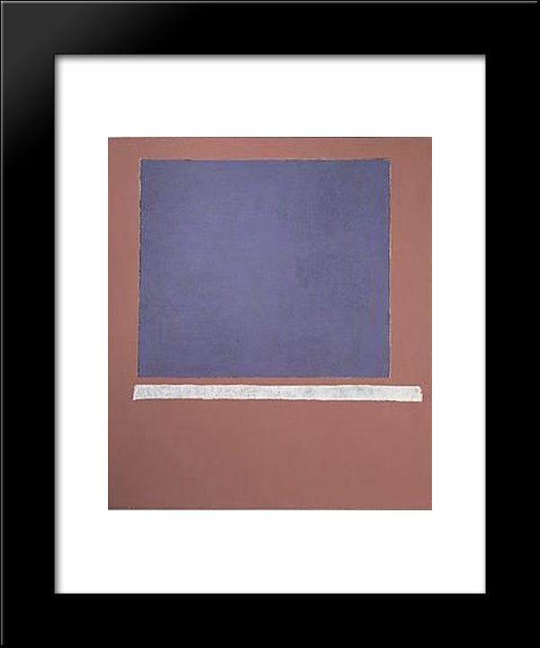 Grand Blue Sun - Box 20x24 Black Modern Wood Framed Art Print Poster by Stamos, Theodoros