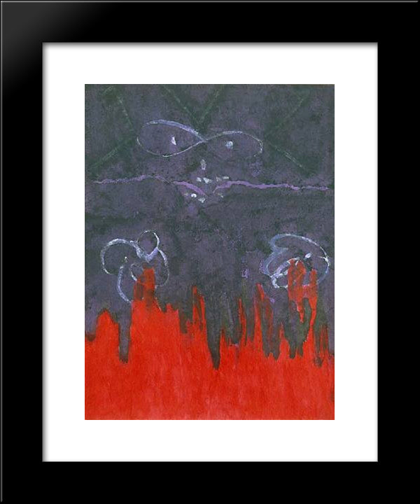 Infinity Field (Torino Series #1) 20x24 Black Modern Wood Framed Art Print Poster by Stamos, Theodoros