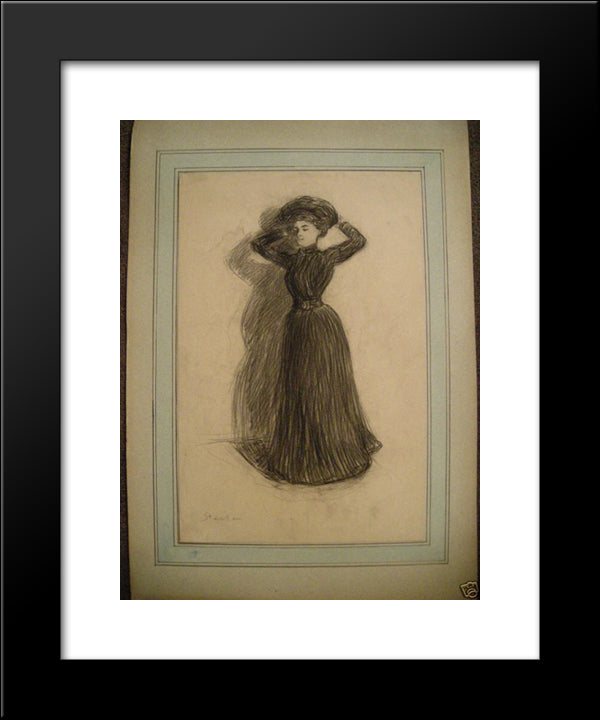 Alexis 20x24 Black Modern Wood Framed Art Print Poster by Steinlen, Theophile