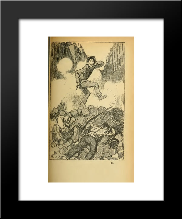 Et Puis Apres 20x24 Black Modern Wood Framed Art Print Poster by Steinlen, Theophile