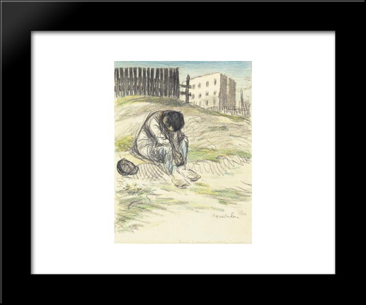 La Chanson Des Gueux 20x24 Black Modern Wood Framed Art Print Poster by Steinlen, Theophile