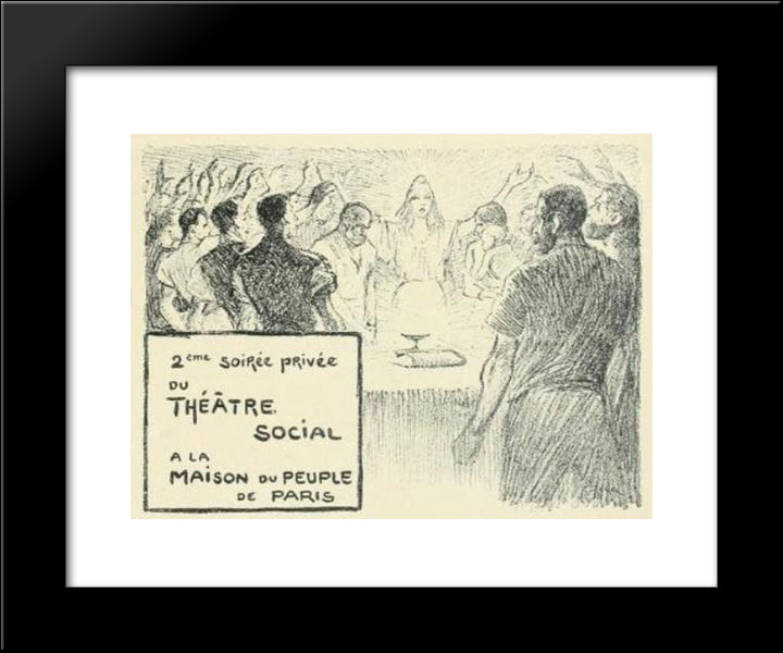 La Paque Socialiste 20x24 Black Modern Wood Framed Art Print Poster by Steinlen, Theophile