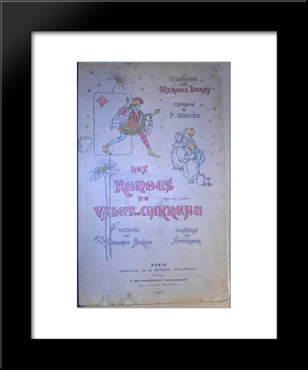 Les Rondes 20x24 Black Modern Wood Framed Art Print Poster by Steinlen, Theophile
