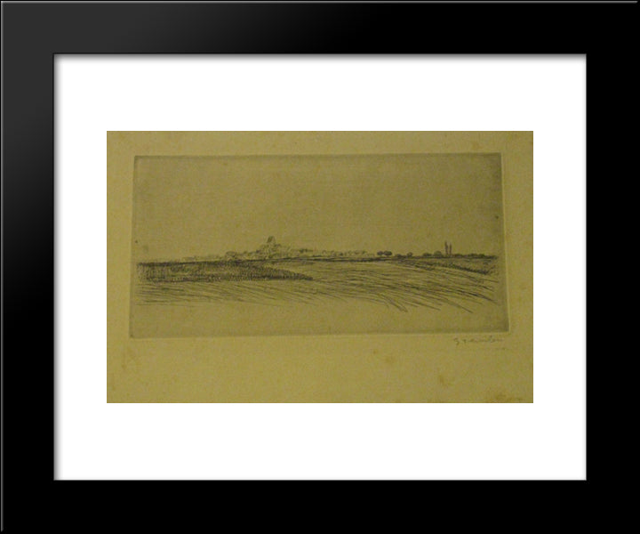 Paysage 20x24 Black Modern Wood Framed Art Print Poster by Steinlen, Theophile