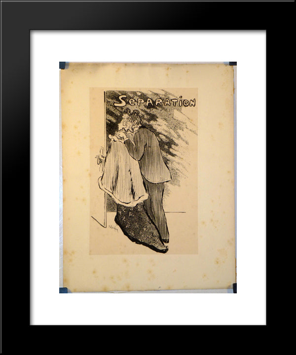 Separation 20x24 Black Modern Wood Framed Art Print Poster by Steinlen, Theophile