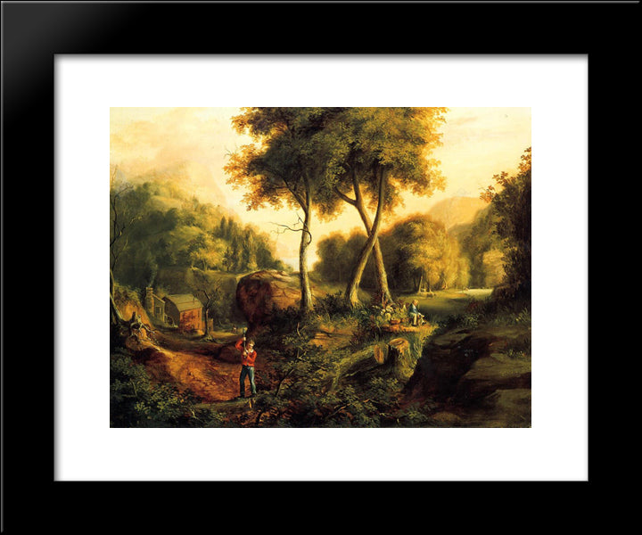 Landscape 20x24 Black Modern Wood Framed Art Print Poster by Cole, Thomas