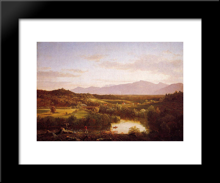 River In The Catskills 20x24 Black Modern Wood Framed Art Print Poster by Cole, Thomas