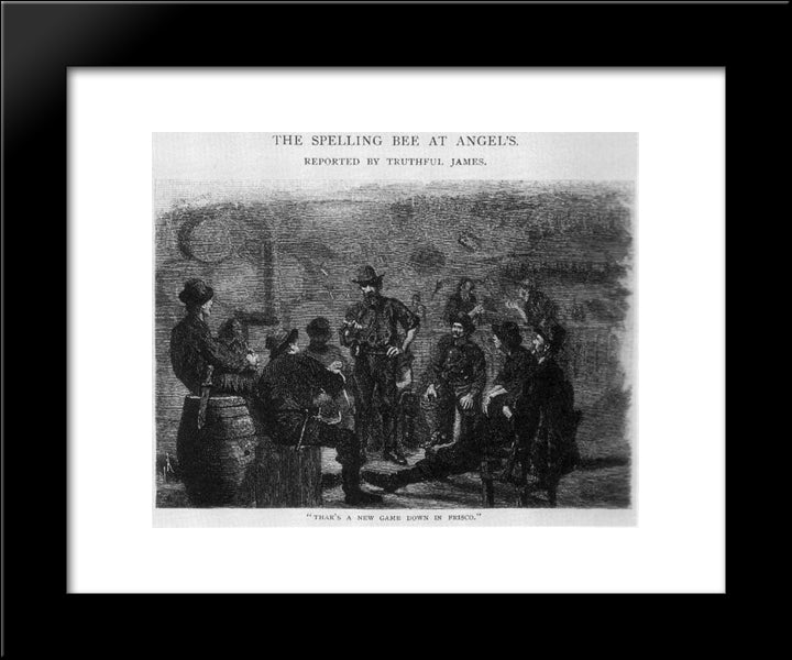 Illustration 20x24 Black Modern Wood Framed Art Print Poster by Eakins, Thomas
