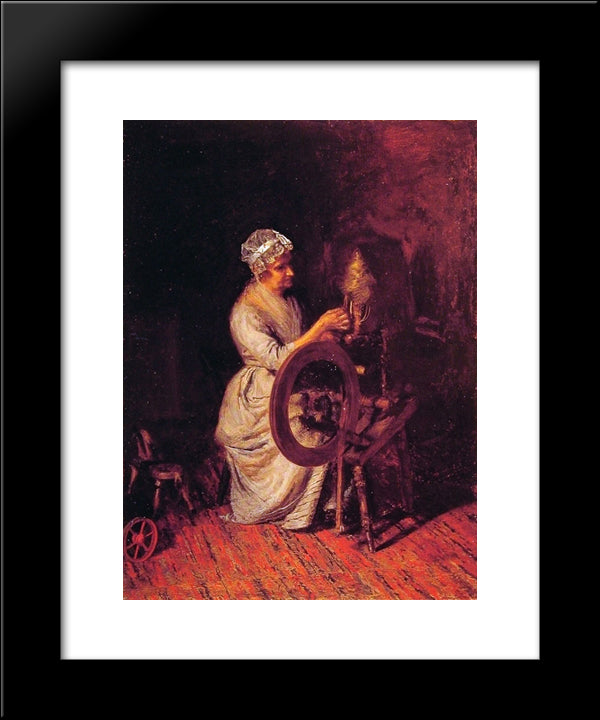In Grandmothers Time 20x24 Black Modern Wood Framed Art Print Poster by Eakins, Thomas