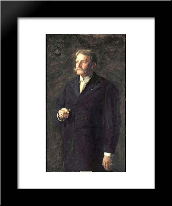 Portrait Of Charles Edmund Dana 20x24 Black Modern Wood Framed Art Print Poster by Eakins, Thomas