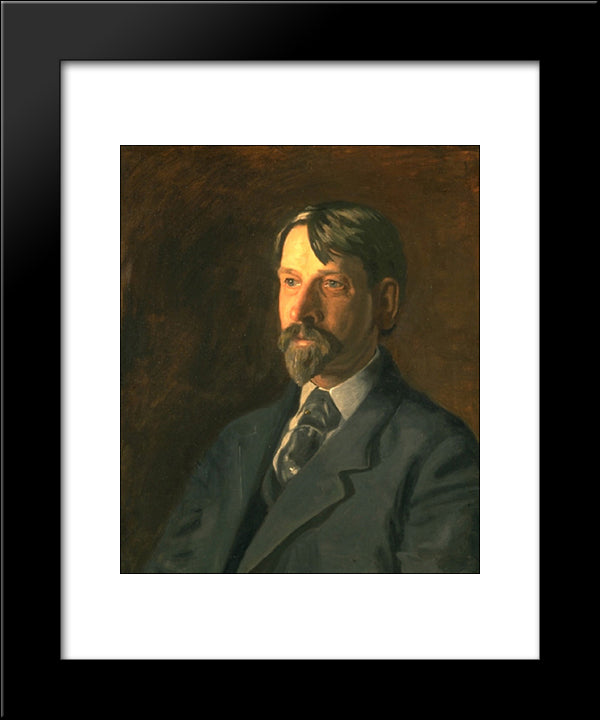 Portrait Of Dr. Albert C Getchell 20x24 Black Modern Wood Framed Art Print Poster by Eakins, Thomas