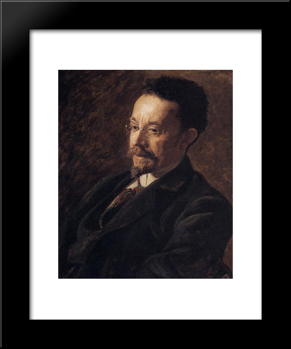 Portrait Of Henry Ossawa Tanner 20x24 Black Modern Wood Framed Art Print Poster by Eakins, Thomas