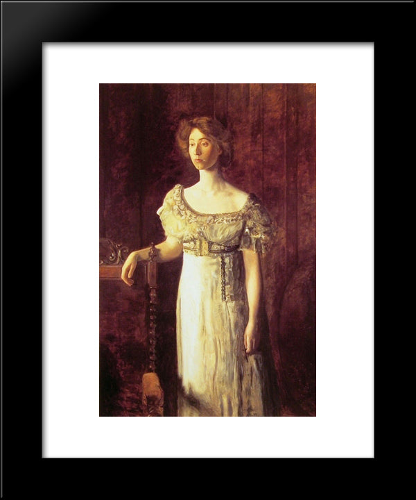 Portrait Of Miss Helen Parker 20x24 Black Modern Wood Framed Art Print Poster by Eakins, Thomas