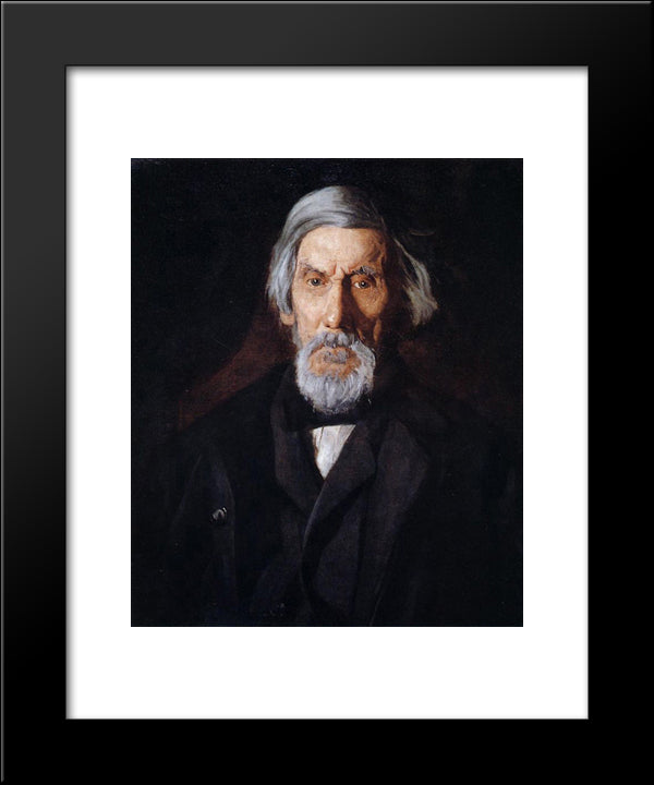 Portrait Of William H. Macdowell 20x24 Black Modern Wood Framed Art Print Poster by Eakins, Thomas