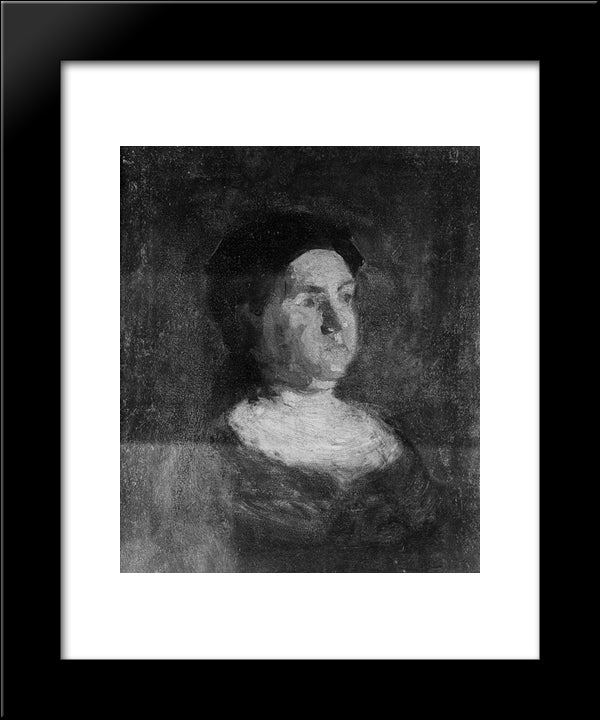Sketch For Maybelle 20x24 Black Modern Wood Framed Art Print Poster by Eakins, Thomas