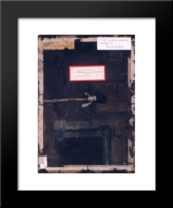 Sketch Of An Interior 20x24 Black Modern Wood Framed Art Print Poster by Eakins, Thomas