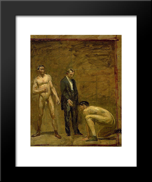 Study For Taking The Count 20x24 Black Modern Wood Framed Art Print Poster by Eakins, Thomas