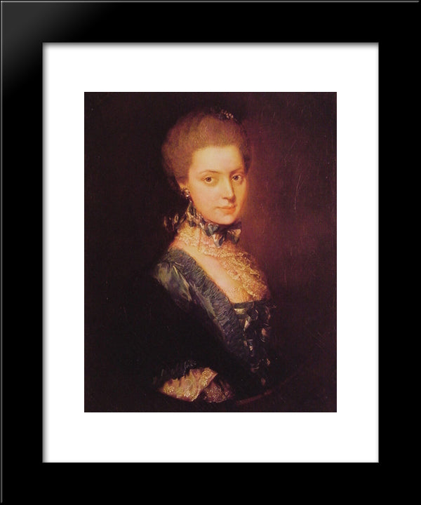Elizabeth Wrottesley 20x24 Black Modern Wood Framed Art Print Poster by Gainsborough, Thomas