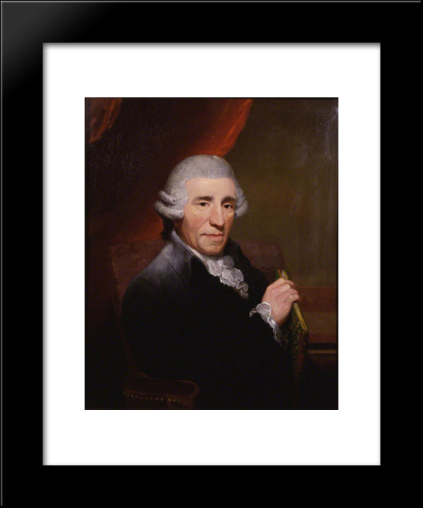 Joseph Haydn 20x24 Black Modern Wood Framed Art Print Poster by Hardy, Thomas