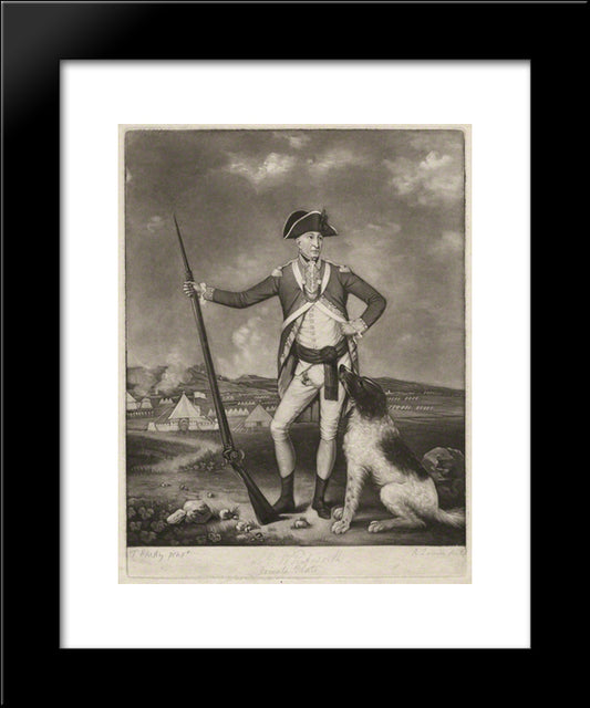 Sir Richard Whitworth In Camp At Winchester 20x24 Black Modern Wood Framed Art Print Poster by Hardy, Thomas