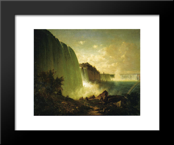 Niagara Falls 20x24 Black Modern Wood Framed Art Print Poster by Hill, Thomas