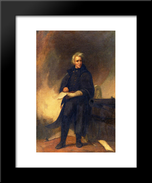 General Jackson After The Battle Of New Orleans 20x24 Black Modern Wood Framed Art Print Poster by Sully, Thomas