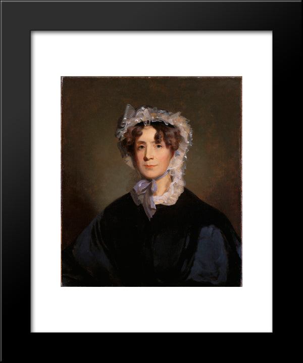 Martha Randolph Jefferson 20x24 Black Modern Wood Framed Art Print Poster by Sully, Thomas