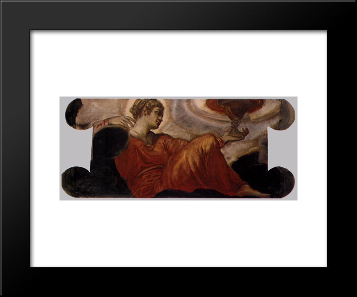 Allegory Of Faith 20x24 Black Modern Wood Framed Art Print Poster by Tintoretto