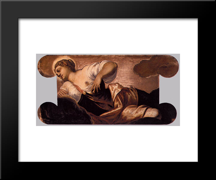 Allegory Of Truth 20x24 Black Modern Wood Framed Art Print Poster by Tintoretto
