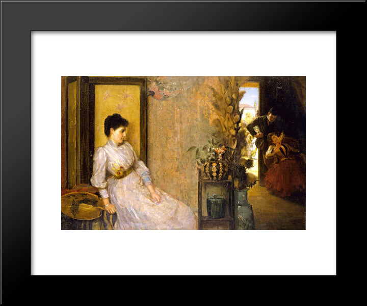Jealousy 20x24 Black Modern Wood Framed Art Print Poster by Roberts, Tom