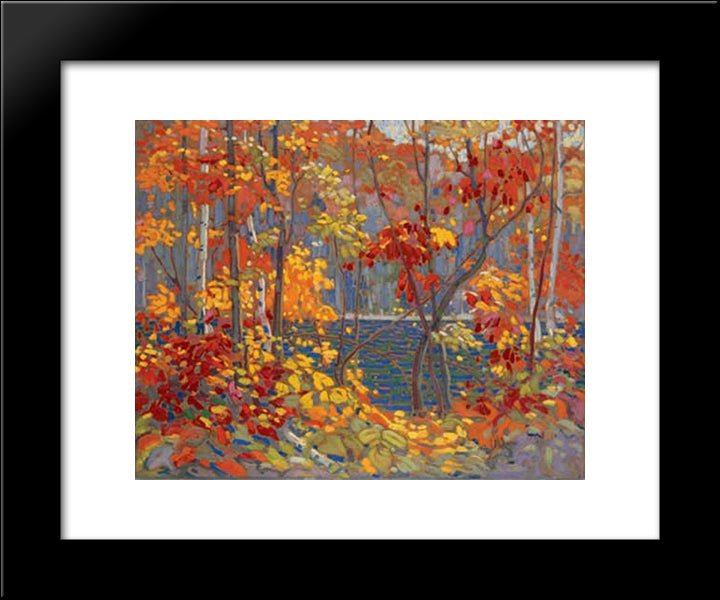 The Pool 20x24 Black Modern Wood Framed Art Print Poster by Thomson, Tom