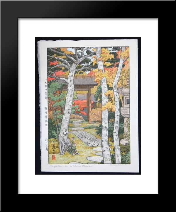 Sangetsu - An Hakone Muesum 20x24 Black Modern Wood Framed Art Print Poster by Yoshida, Toshi