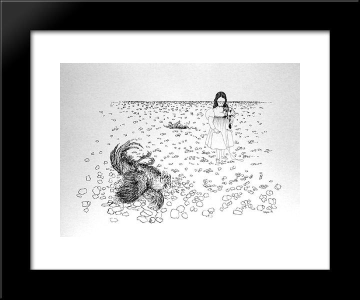 The Shooting Gallery Ii 20x24 Black Modern Wood Framed Art Print Poster by Toyen