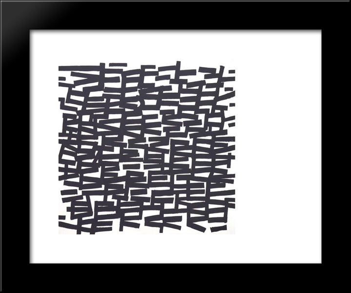 Accent On Rhythm, Anchorage 20x24 Black Modern Wood Framed Art Print Poster by Wilke, Ulfert