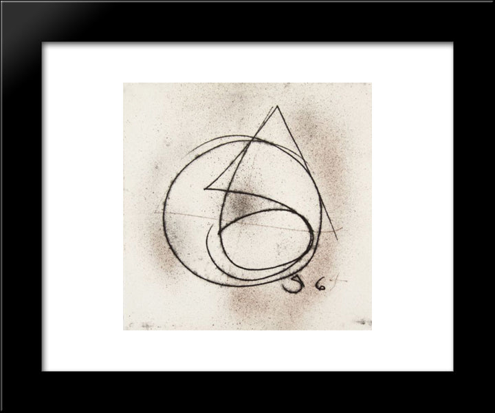 Five Six And Four (77 - 654) 20x24 Black Modern Wood Framed Art Print Poster by Wilke, Ulfert