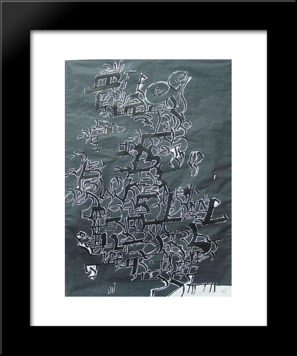 Music To Be Seen (Open Edge Series) 20x24 Black Modern Wood Framed Art Print Poster by Wilke, Ulfert
