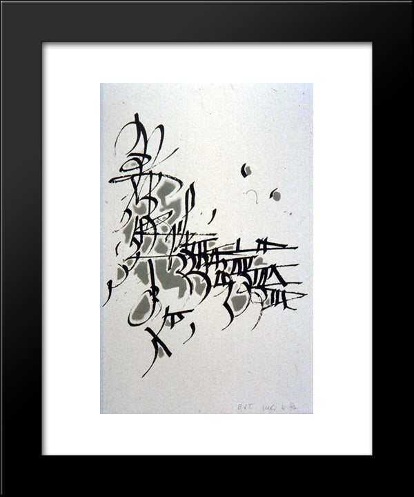 Untitled 20x24 Black Modern Wood Framed Art Print Poster by Wilke, Ulfert