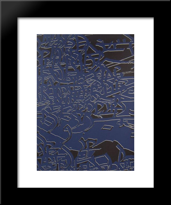 Without Words Viii 20x24 Black Modern Wood Framed Art Print Poster by Wilke, Ulfert