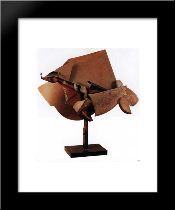 Dynamism Of Racing Horse 20x24 Black Modern Wood Framed Art Print Poster by Boccioni, Umberto