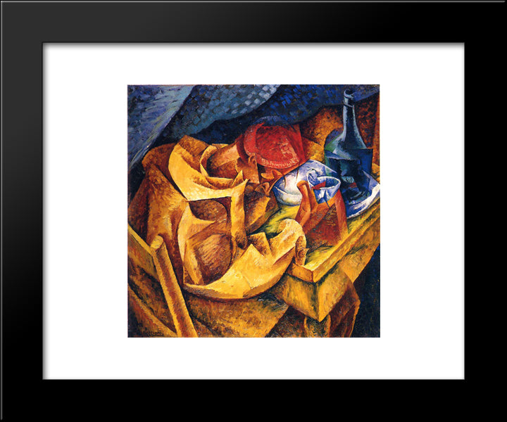 The Drinker 20x24 Black Modern Wood Framed Art Print Poster by Boccioni, Umberto