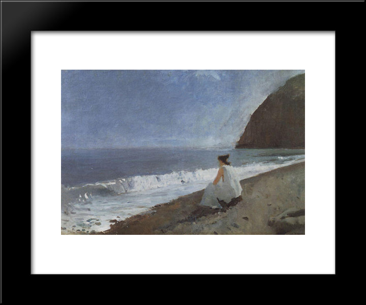 Iphigenia In Tauris 20x24 Black Modern Wood Framed Art Print Poster by Serov, Valentin