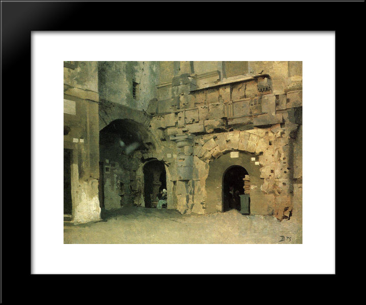 Cityscape 20x24 Black Modern Wood Framed Art Print Poster by Polenov, Vasily