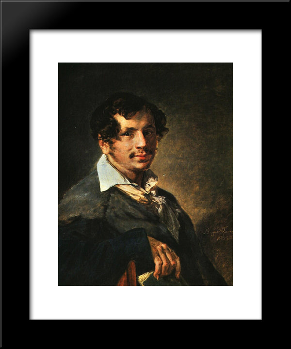 Bulakhov Peter 20x24 Black Modern Wood Framed Art Print Poster by Tropinin, Vasily